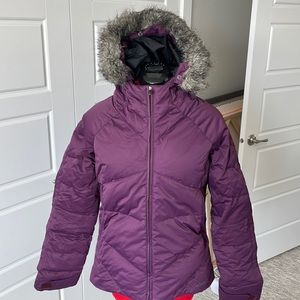 Women’s Columbia down fill ski coat